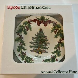 Spode Christmas Tree Annual Collector Plate 2002
